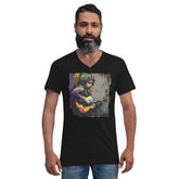 Performing With Explosive Energy Unisex Short Sleeve V-Neck T-Shirt - Beyond T-shirts